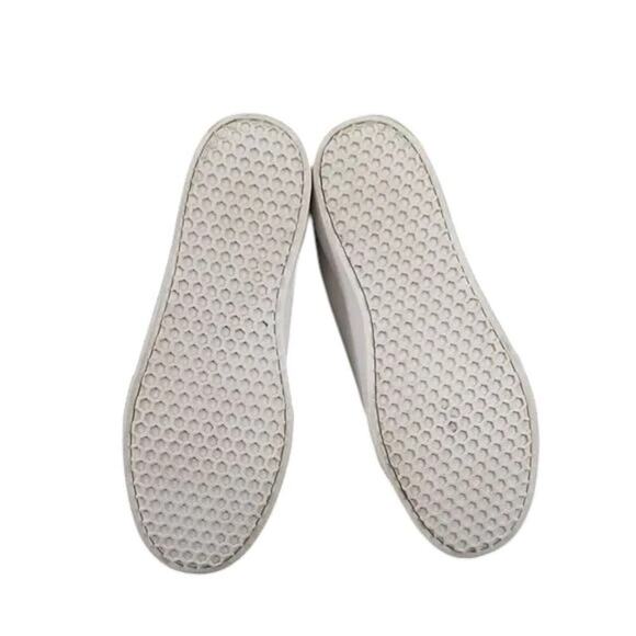 Sam Edelman Shoes Womens 8.5 Sneakers Leya Fashion Pom Pom Slip On Leather White - Picture 11 of 14